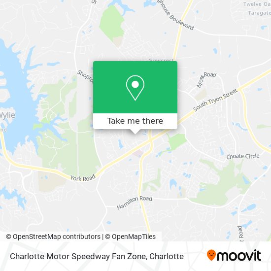 Charlotte Motor Speedway Fan Zone map