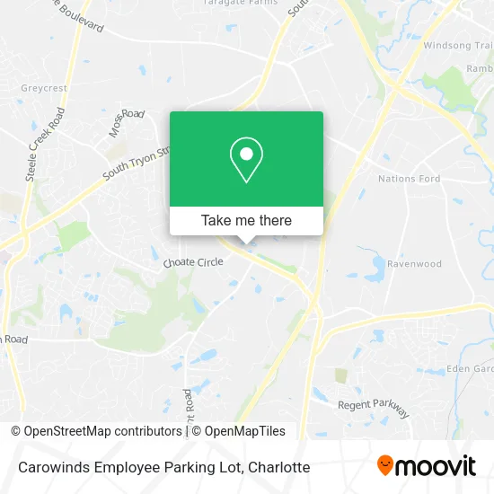 Carowinds Employee Parking Lot map