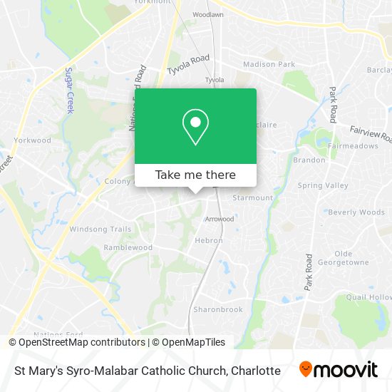 St Mary's Syro-Malabar Catholic Church map