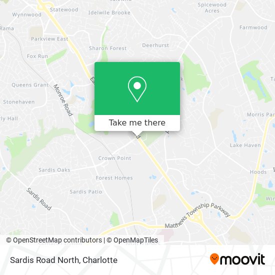 Mapa de Sardis Road North