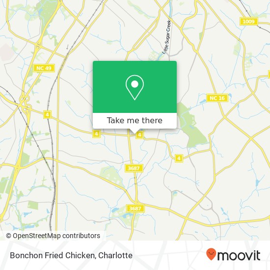 Mapa de Bonchon Fried Chicken