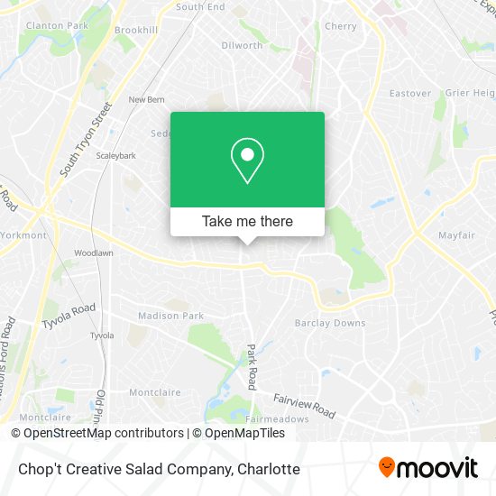 Mapa de Chop't Creative Salad Company