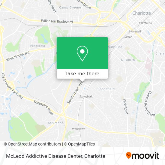 McLeod Addictive Disease Center map