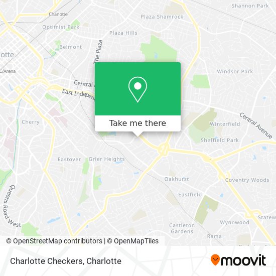 Charlotte Checkers map