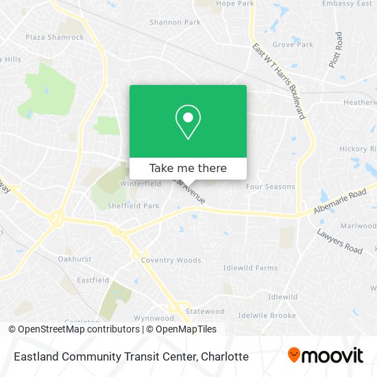 Eastland Community Transit Center map
