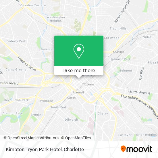 Kimpton Tryon Park Hotel map