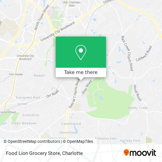 Food Lion Grocery Store map