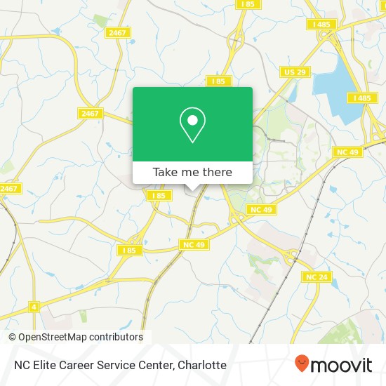 Mapa de NC Elite Career Service Center