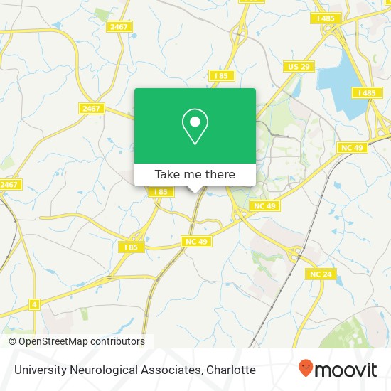 University Neurological Associates map