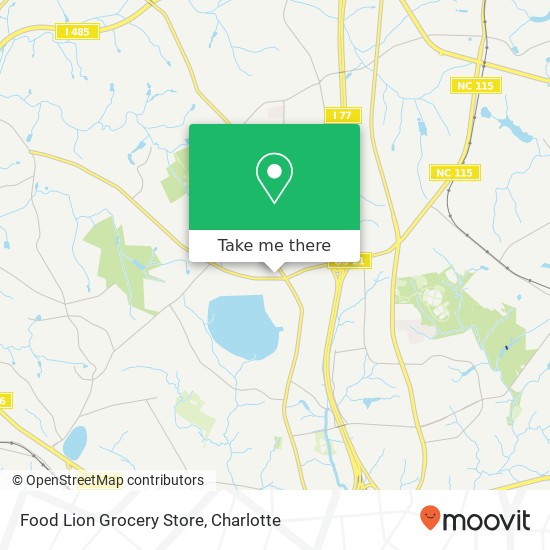 Mapa de Food Lion Grocery Store