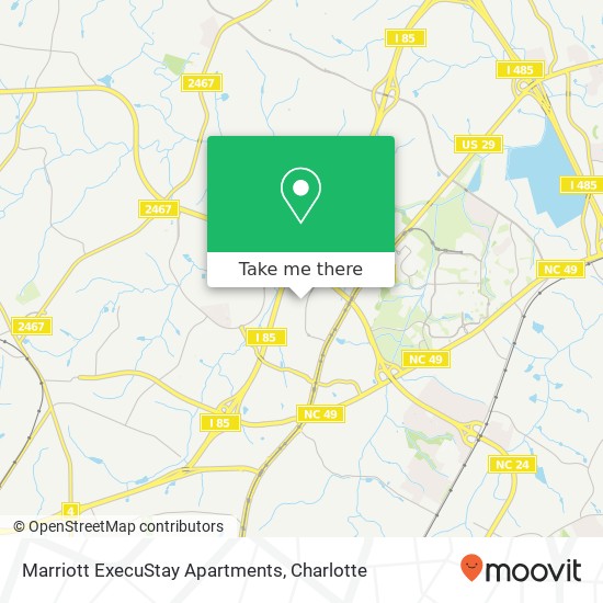 Marriott ExecuStay Apartments map