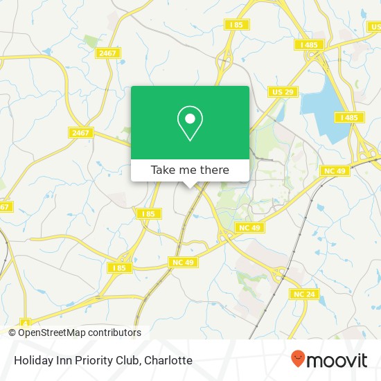 Mapa de Holiday Inn Priority Club