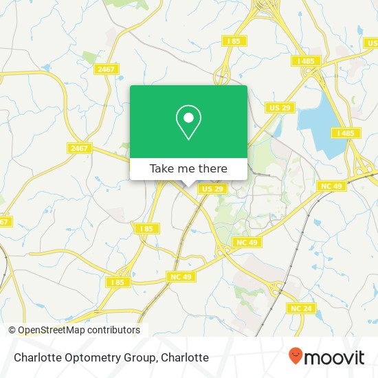 Charlotte Optometry Group map