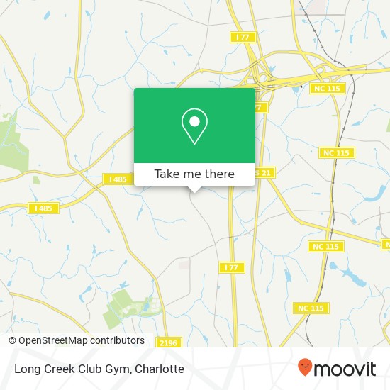 Long Creek Club Gym map