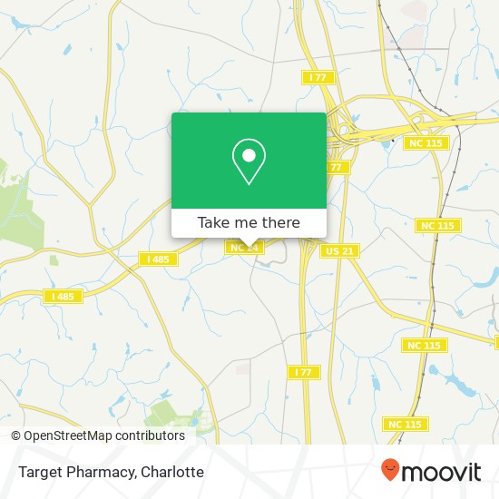 Mapa de Target Pharmacy