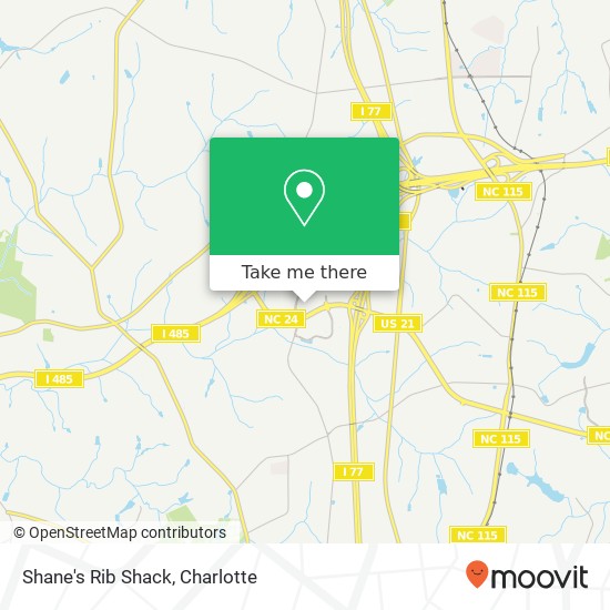 Shane's Rib Shack map