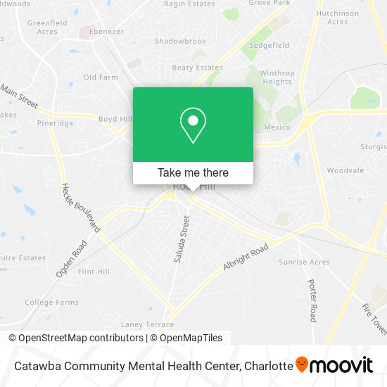 Catawba Community Mental Health Center map