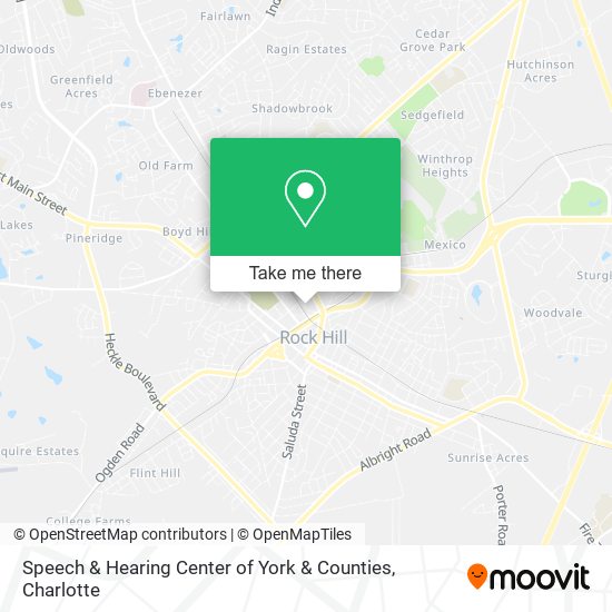 Speech & Hearing Center of York & Counties map