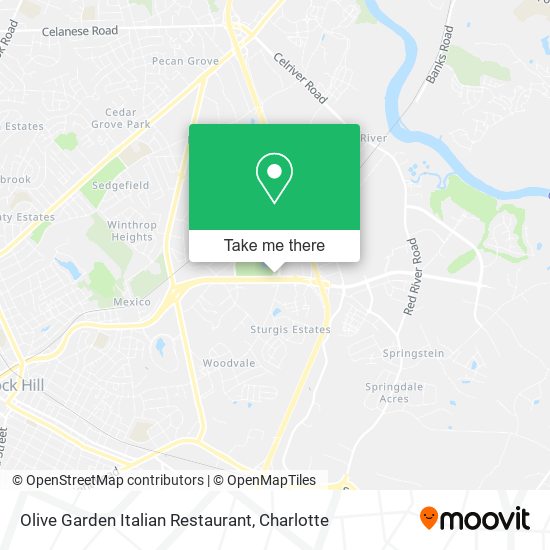 Mapa de Olive Garden Italian Restaurant