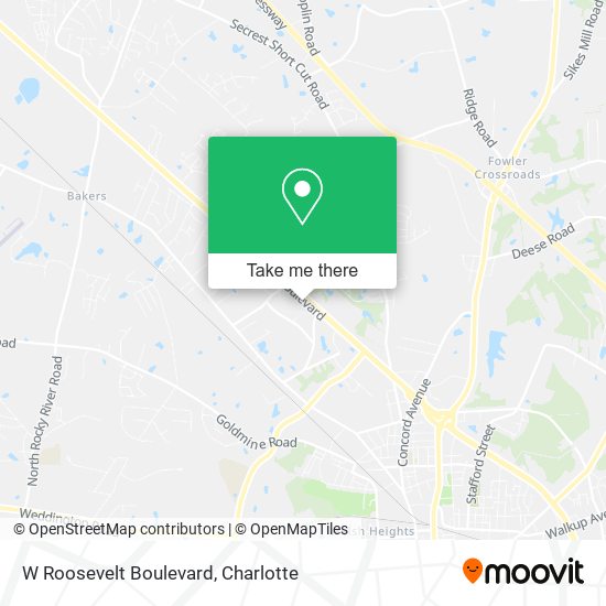 W Roosevelt Boulevard map
