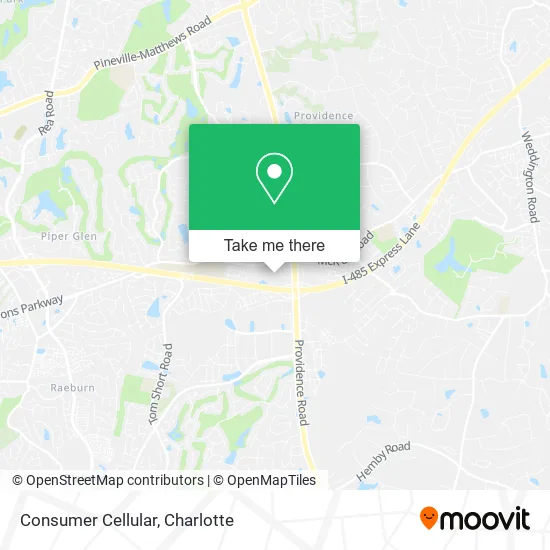 Consumer Cellular map