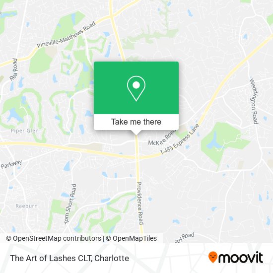 Mapa de The Art of Lashes CLT