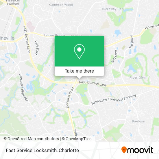 Fast Service Locksmith map