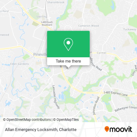 Mapa de Allan Emergency Locksmith