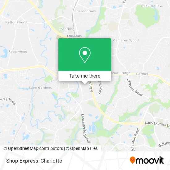 Shop Express map