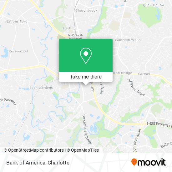 Mapa de Bank of America