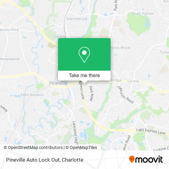 Pineville Auto Lock Out map