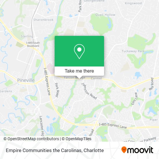 Empire Communities the Carolinas map