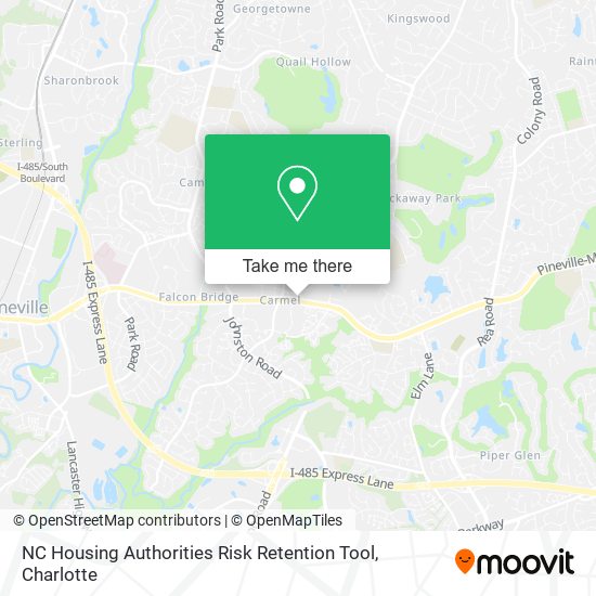 Mapa de NC Housing Authorities Risk Retention Tool