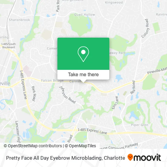 Pretty Face All Day Eyebrow Microblading map