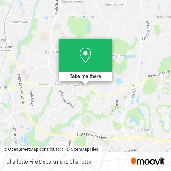 Charlotte Fire Department map