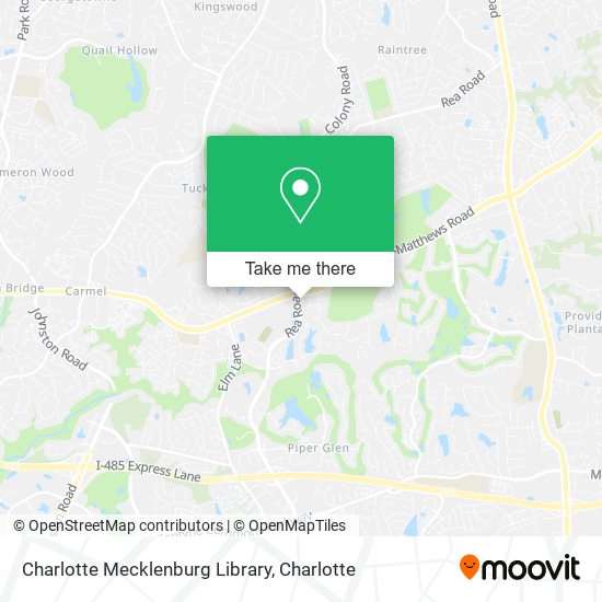 Charlotte Mecklenburg Library map