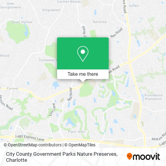 Mapa de City County Government Parks Nature Preserves