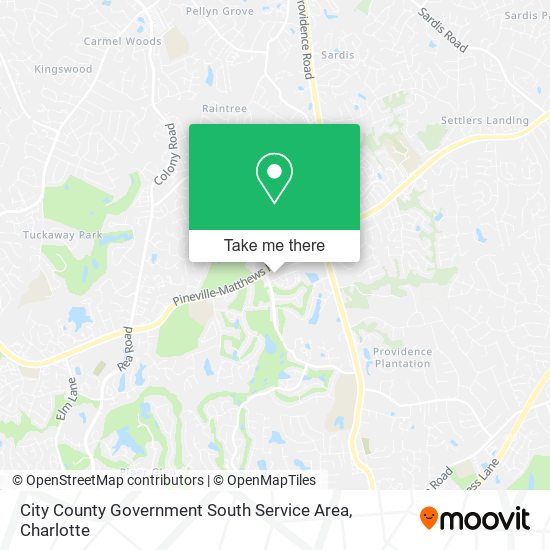 City County Government South Service Area map