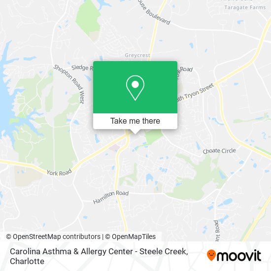 Mapa de Carolina Asthma & Allergy Center - Steele Creek
