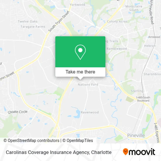 Carolinas Coverage Insurance Agency map