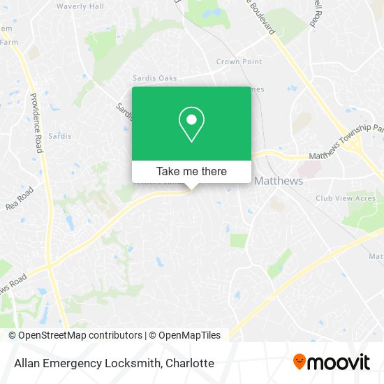 Allan Emergency Locksmith map