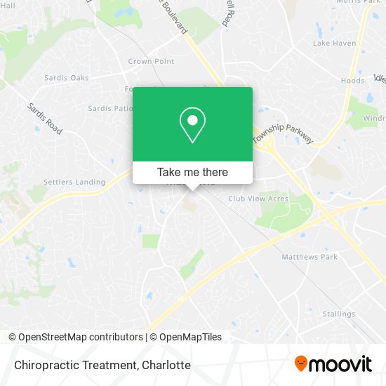 Chiropractic Treatment map