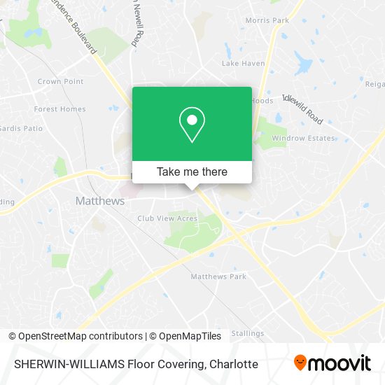 SHERWIN-WILLIAMS Floor Covering map