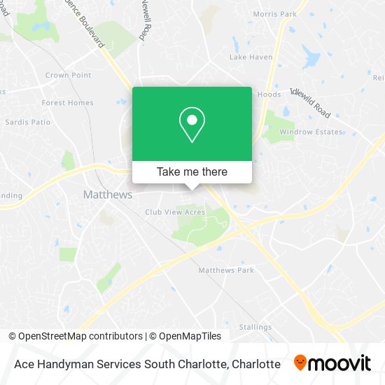 Ace Handyman Services South Charlotte map