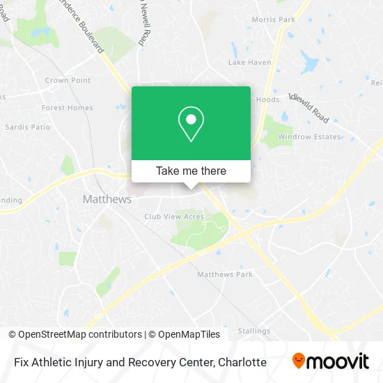Mapa de Fix Athletic Injury and Recovery Center
