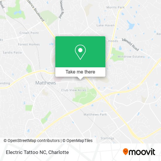 Electric Tattoo NC map