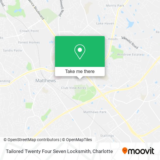 Mapa de Tailored Twenty Four Seven Locksmith