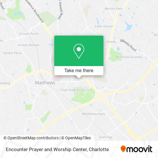 Mapa de Encounter Prayer and Worship Center