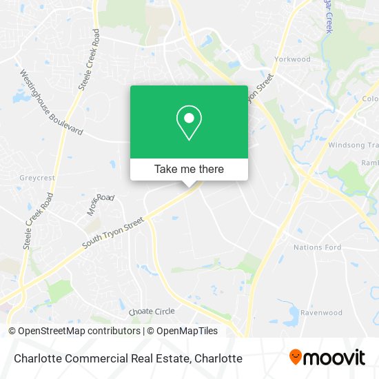 Charlotte Commercial Real Estate map
