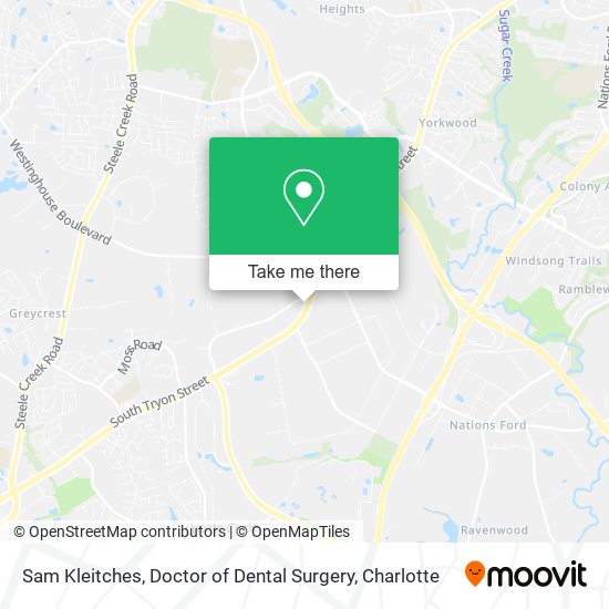 Mapa de Sam Kleitches, Doctor of Dental Surgery